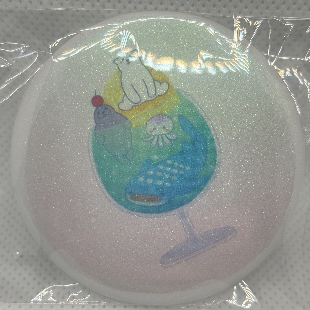 缶バッジ【クリームソーダ水族館】