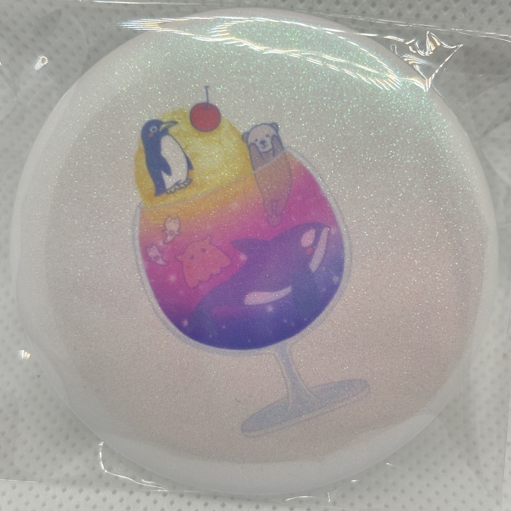 缶バッジ【クリームソーダ水族館】