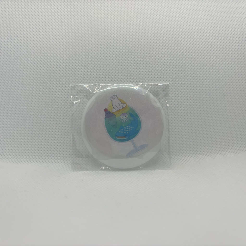 缶バッジ【クリームソーダ水族館】