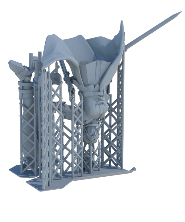 美少女チェスピース「ナイト」 フィギュアSTLデータ