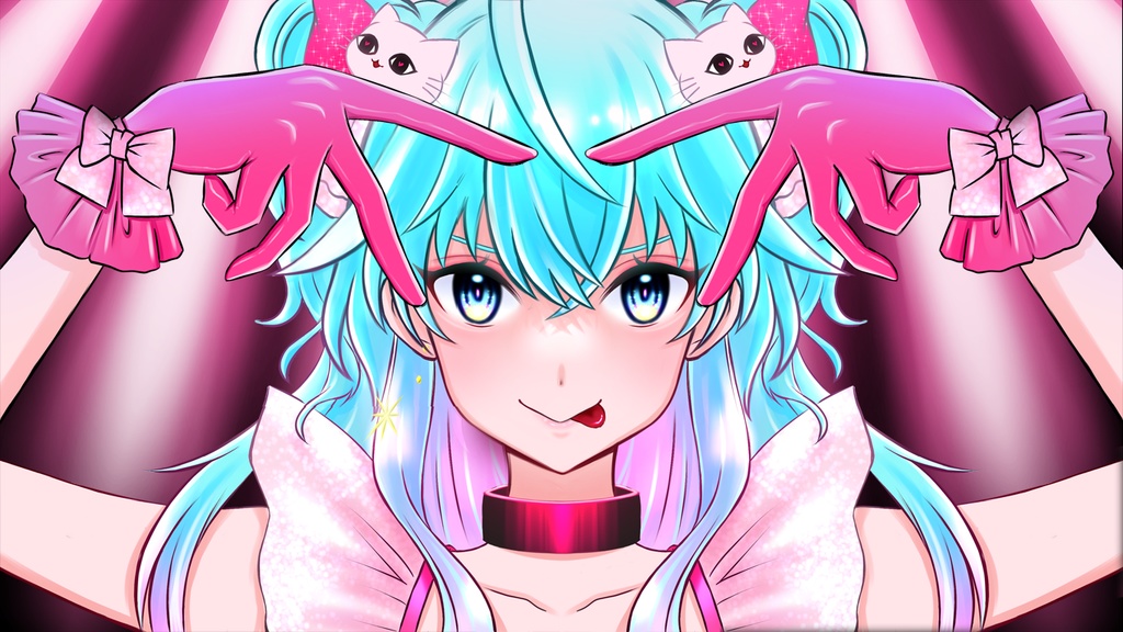 【無料】VTuber アイドル風 手素材【フリー】