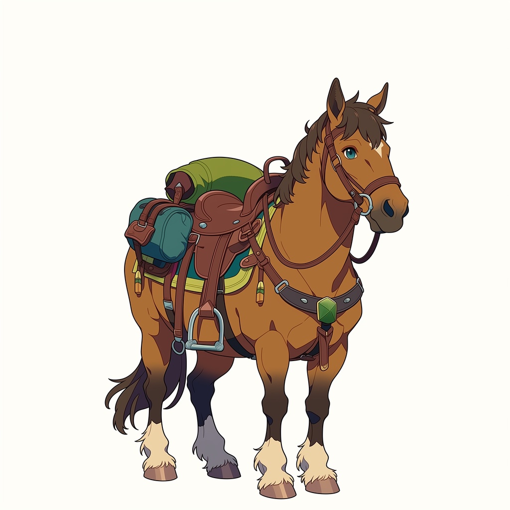 【無料配布】TRPG用アニメ調乗り物お試しパック(馬&小舟+BGM付)