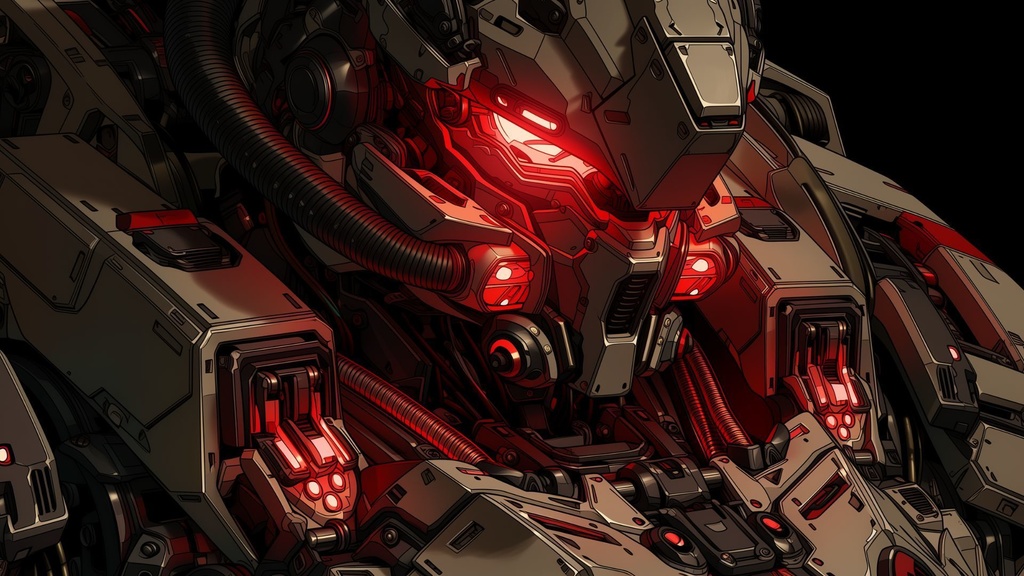 【第1弾:最前線・機動兵器格納庫】近未来・戦術指令基地TRPG背景パック(画像30枚+共通BGM6曲+プロンプト付)