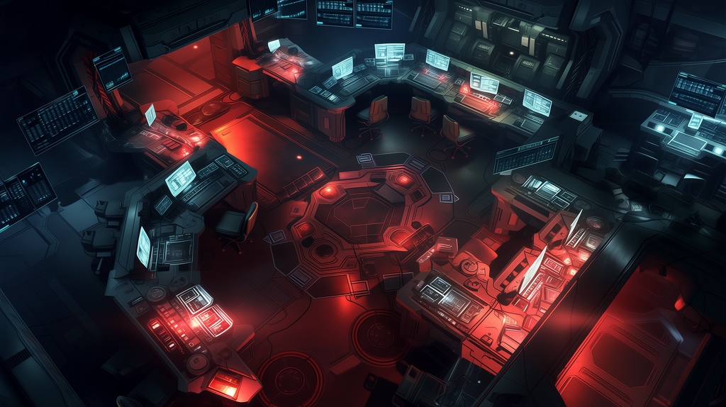 第2弾:地下・統合戦術司令室TRPG背景パック(画像30枚+共通BGM6曲+プロンプト付)