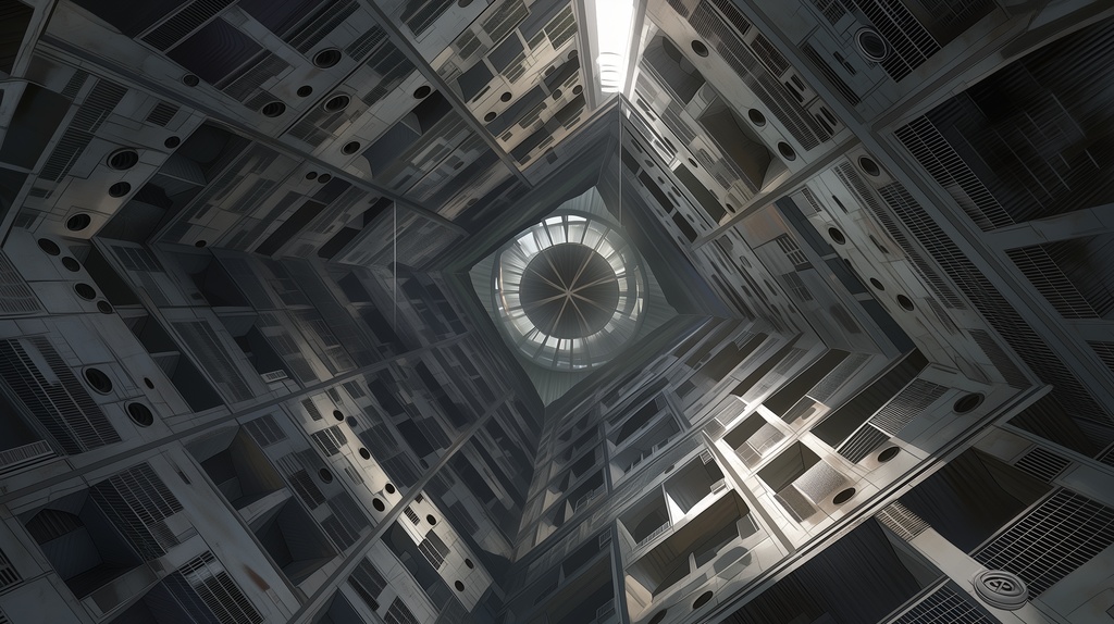 第1弾:無限落下・廃棄ブロックの巨大縦穴TRPG背景パック(画像20枚+専用環境音BGM6曲+プロンプト付)