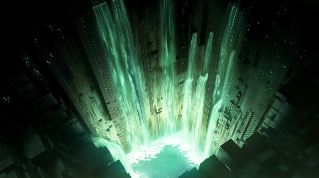 第1弾:無限落下・廃棄ブロックの巨大縦穴TRPG背景パック(画像20枚+専用環境音BGM6曲+プロンプト付)