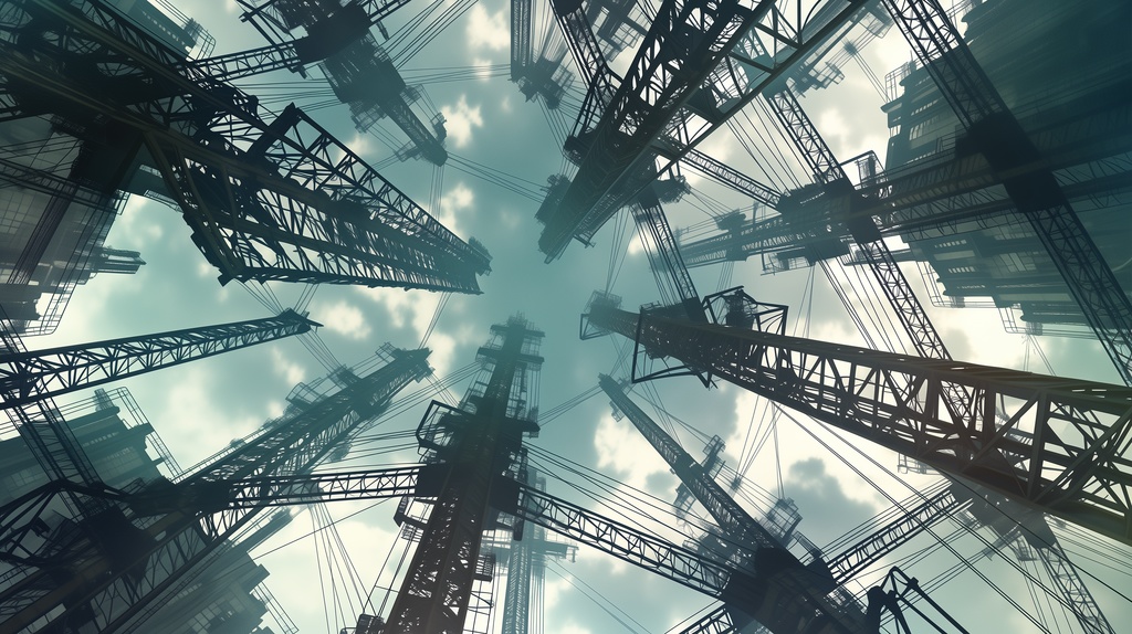 第2弾:天蓋を穿つ・超巨大重機群の墓場TRPG背景パック(画像20枚+専用環境音BGM6曲+プロンプト付)