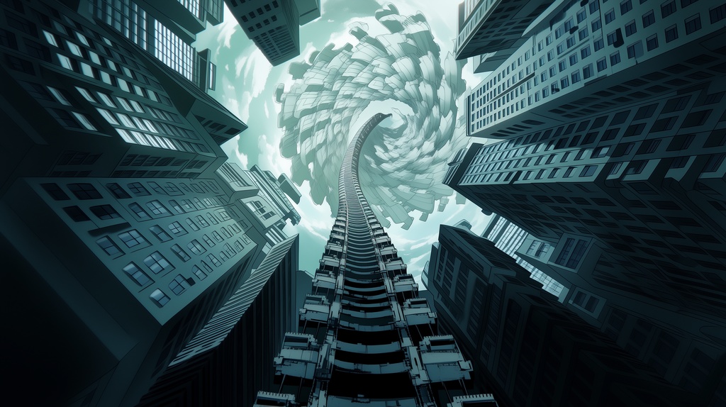 第2弾:天蓋を穿つ・超巨大重機群の墓場TRPG背景パック(画像20枚+専用環境音BGM6曲+プロンプト付)