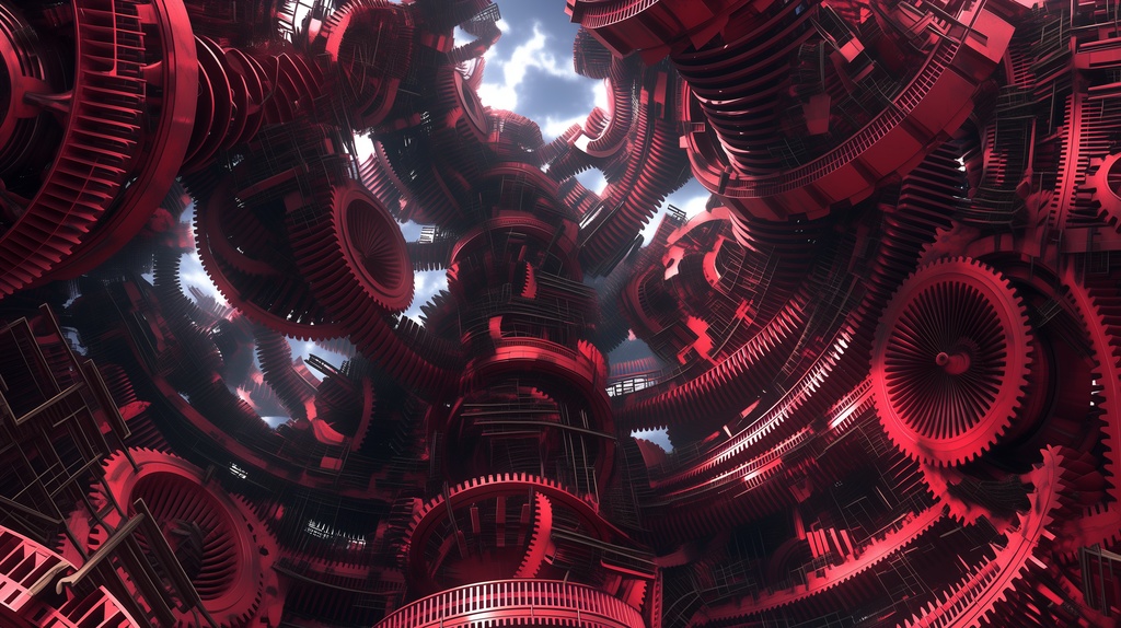 第2弾:天蓋を穿つ・超巨大重機群の墓場TRPG背景パック(画像20枚+専用環境音BGM6曲+プロンプト付)