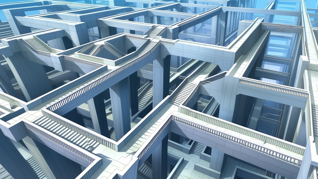 第3弾:重力異常・歪んだ空中回廊TRPG背景パック(画像20枚+専用環境音BGM6曲+プロンプト付)