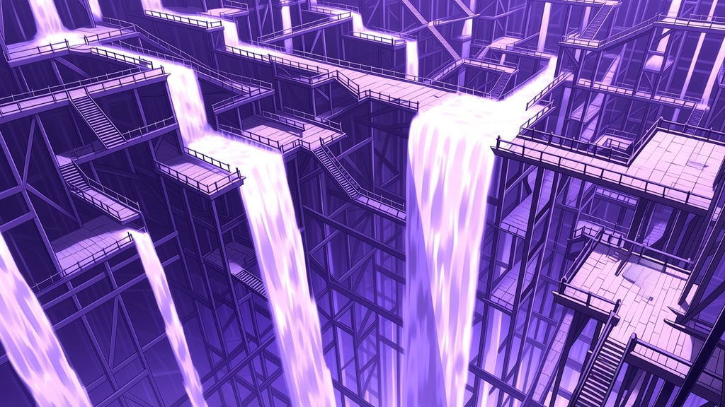 第3弾:重力異常・歪んだ空中回廊TRPG背景パック(画像20枚+専用環境音BGM6曲+プロンプト付)