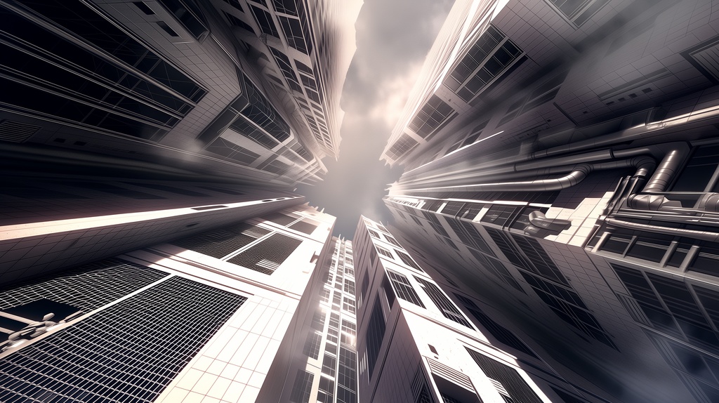 第5弾:寄生建築・垂直壁面都市の断崖TRPG背景パック(画像20枚+専用環境音BGM6曲+プロンプト付)