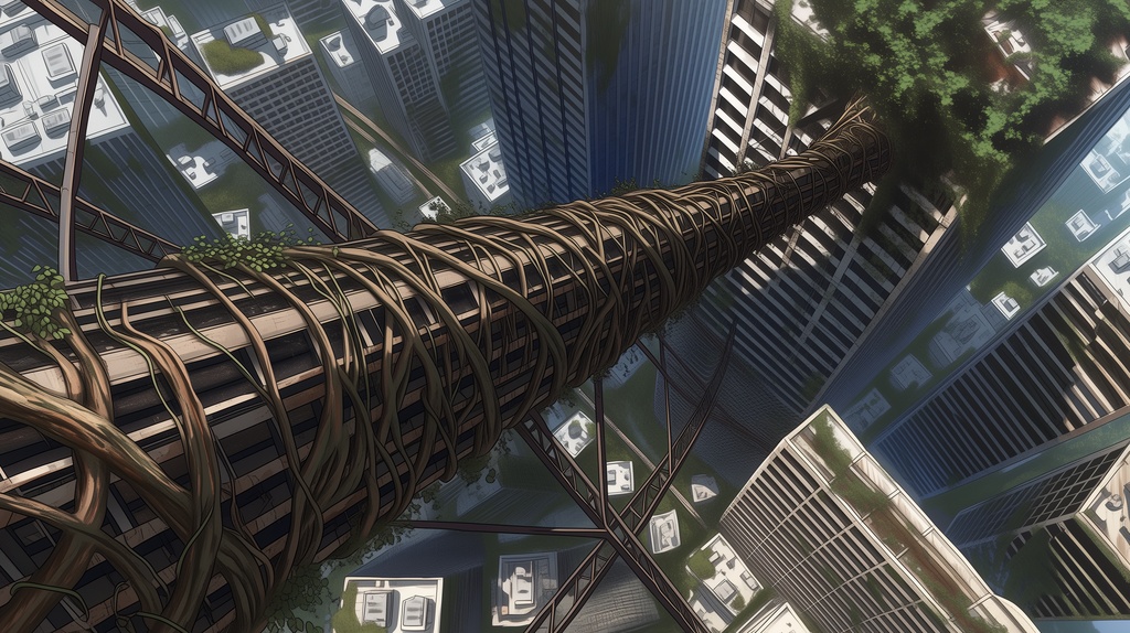 第1弾:緑の摩天楼・屋上ジャングルTRPG背景パック(画像20枚+共通BGM6曲+プロンプト付)