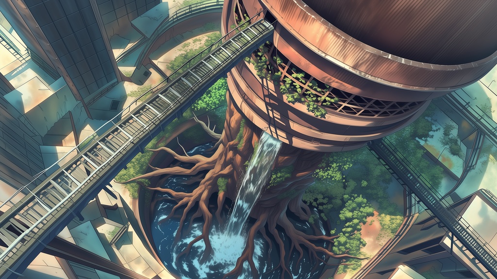 第1弾:緑の摩天楼・屋上ジャングルTRPG背景パック(画像20枚+共通BGM6曲+プロンプト付)