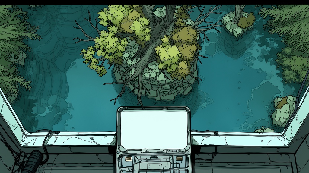 第2弾:水没ターミナル・錆びた列車群TRPG背景パック(画像20枚+共通BGM6曲+プロンプト付)