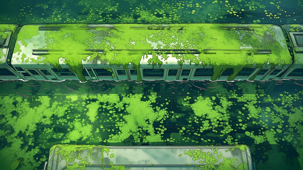 第2弾:水没ターミナル・錆びた列車群TRPG背景パック(画像20枚+共通BGM6曲+プロンプト付)