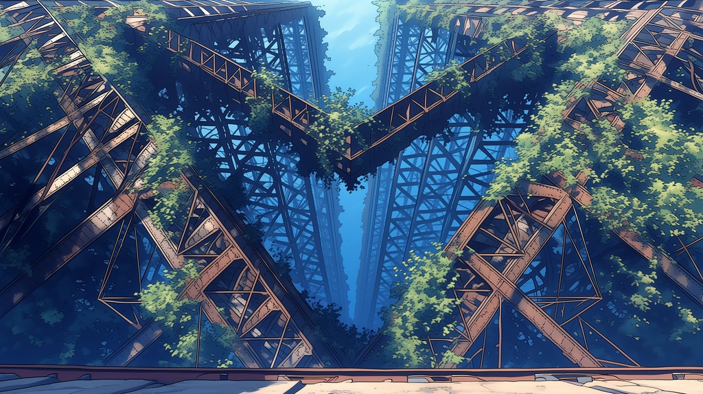 第2弾:水没ターミナル・錆びた列車群TRPG背景パック(画像20枚+共通BGM6曲+プロンプト付)