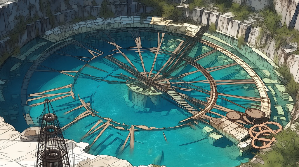 第2弾:水没ターミナル・錆びた列車群TRPG背景パック(画像20枚+共通BGM6曲+プロンプト付)