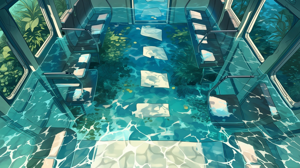 【無料お試し版】第2弾:水没ターミナル・錆びた列車群