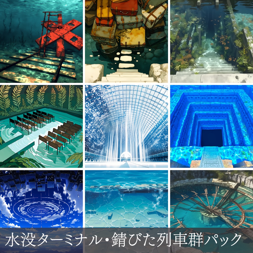 【無料お試し版】第2弾：水没ターミナル・錆びた列車群