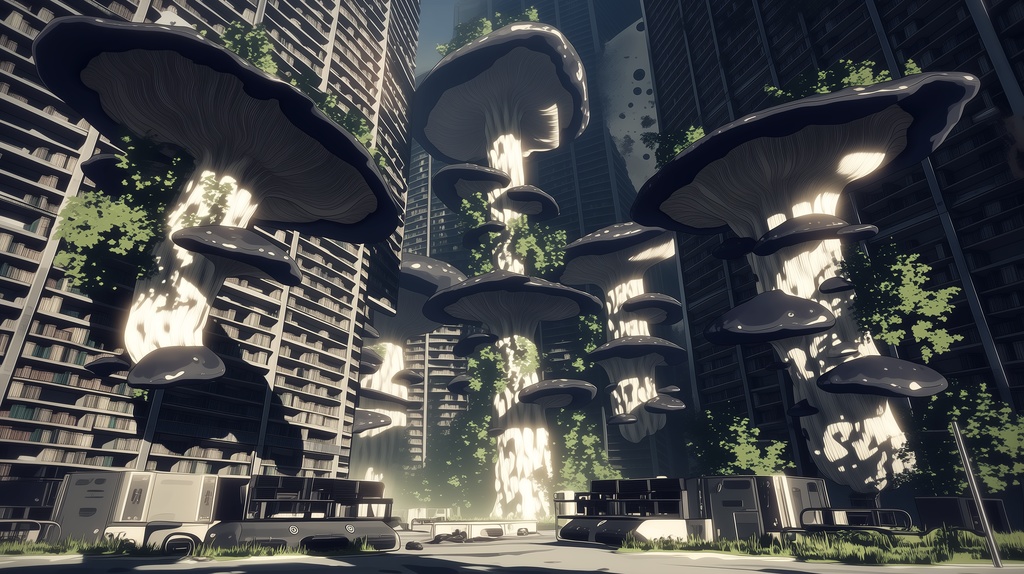 第3弾:巨大樹の寄生・貫かれた大図書館TRPG背景パック(画像20枚+共通BGM6曲+プロンプト付)