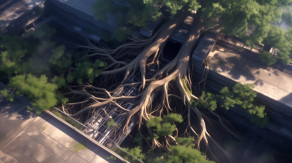 第3弾:巨大樹の寄生・貫かれた大図書館TRPG背景パック(画像20枚+共通BGM6曲+プロンプト付)