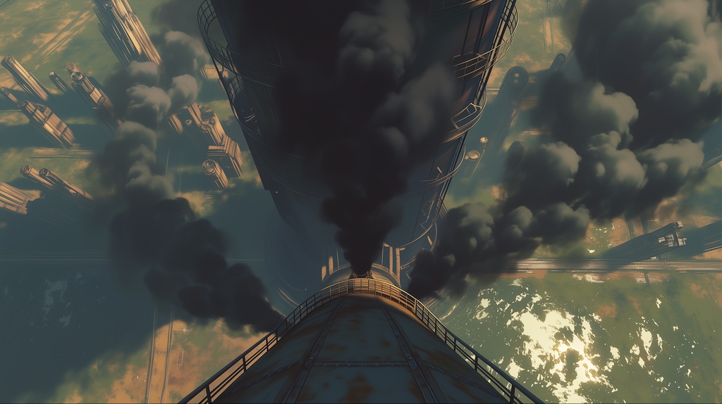 第4弾:汚染沼・黒く染まった工業地帯跡TRPG背景パック(画像20枚+共通BGM6曲+プロンプト付)