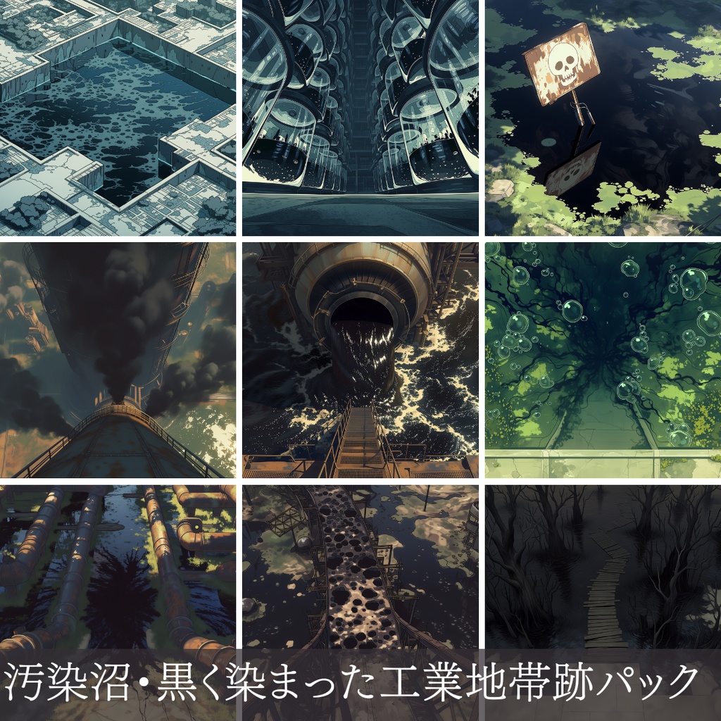 【無料お試し版】第4弾：汚染沼・黒く染まった工業地帯跡