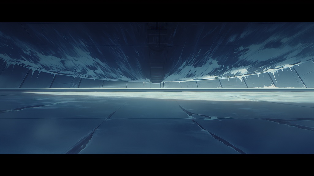 第3弾:雪原のジャンクヤード・埋もれる巨大多脚要塞TRPG背景パック(画像20枚+共通BGM6曲+プロンプト付)