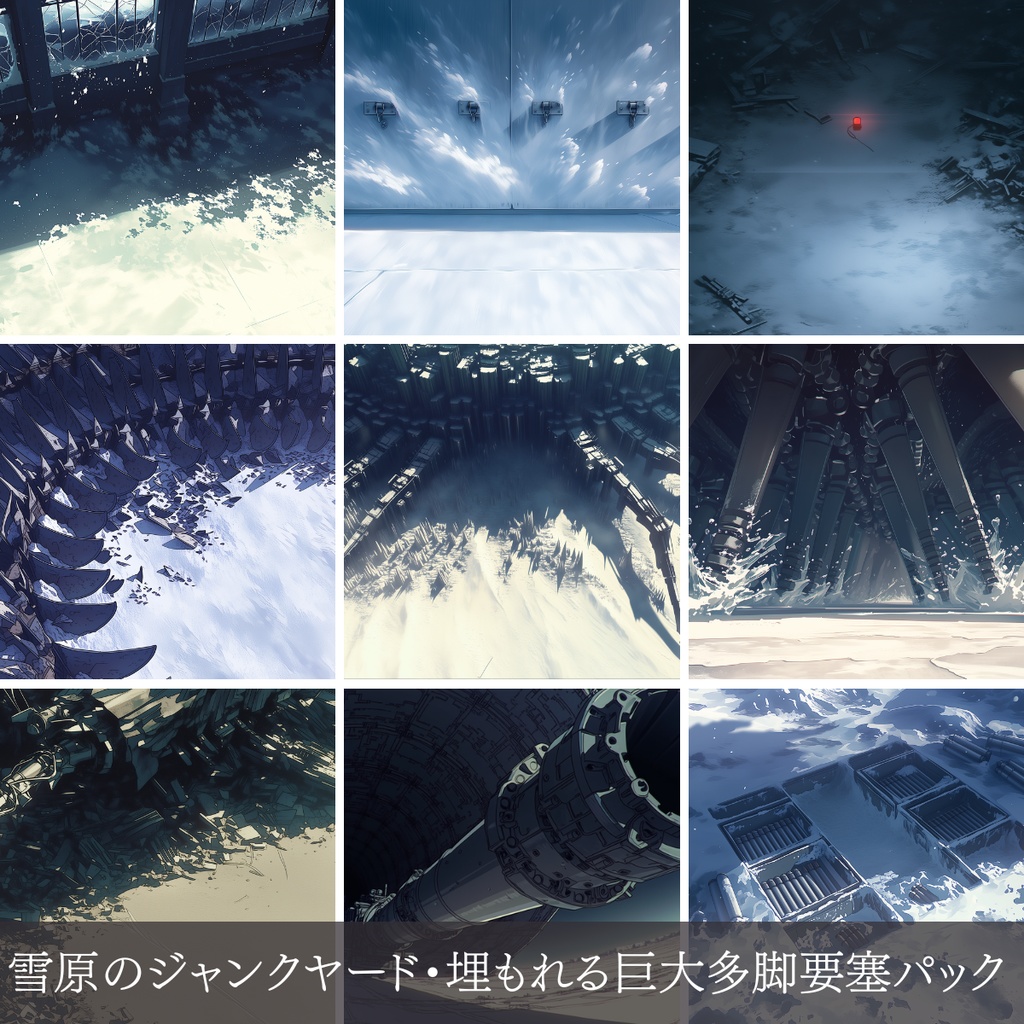 【無料お試し版】第3弾：雪原のジャンクヤード・埋もれる巨大多脚要塞