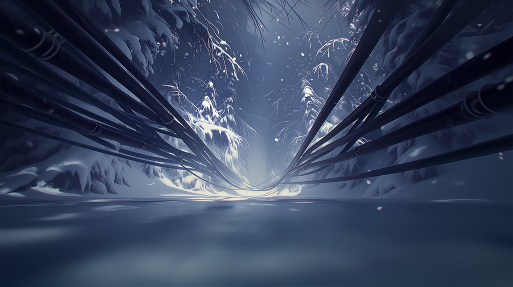 第4弾:氷の地下施設・凍結したサーバー群TRPG背景パック(画像20枚+共通BGM6曲+プロンプト付)