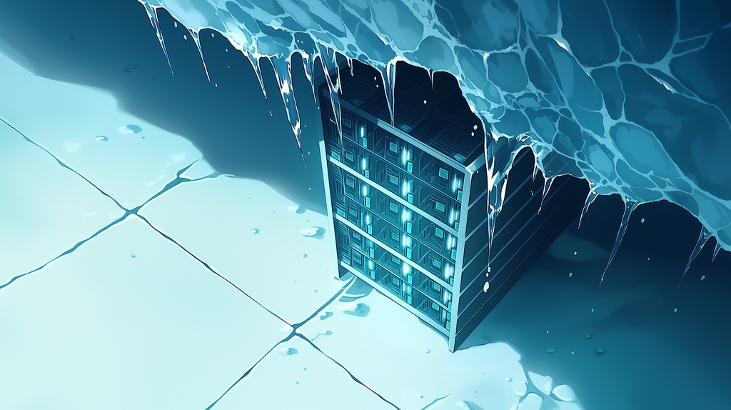 第4弾:氷の地下施設・凍結したサーバー群TRPG背景パック(画像20枚+共通BGM6曲+プロンプト付)