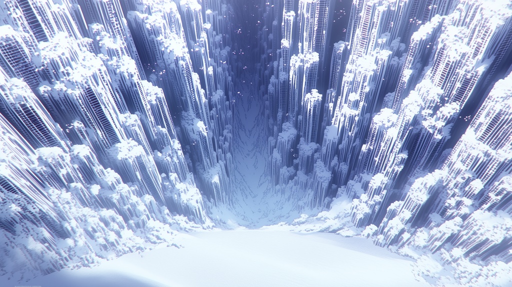 第4弾:氷の地下施設・凍結したサーバー群TRPG背景パック(画像20枚+共通BGM6曲+プロンプト付)