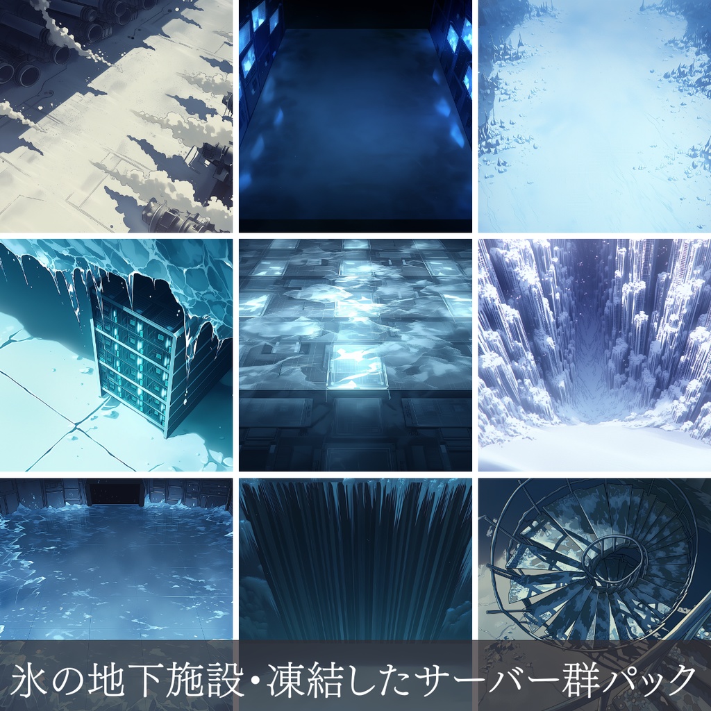 【無料お試し版】第4弾：氷の地下施設・凍結したサーバー群