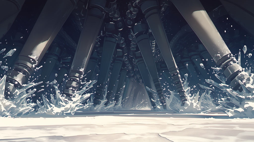 第5章コンプリート:絶対零度・氷漬けの電脳死都 TRPG背景パック(画像100枚+BGM6曲+プロンプト付)