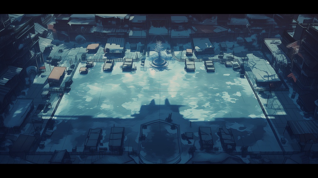 第5章コンプリート:絶対零度・氷漬けの電脳死都 TRPG背景パック(画像100枚+BGM6曲+プロンプト付)