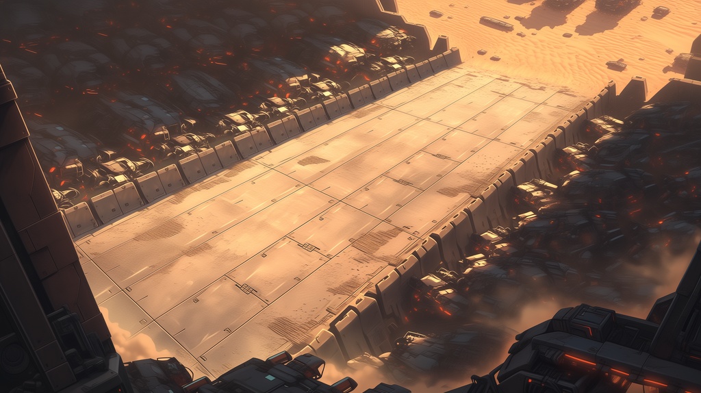 第1弾:砂塵のハイウェイ・埋没する車両群TRPG背景パック(画像20枚+共通BGM6曲+プロンプト付)