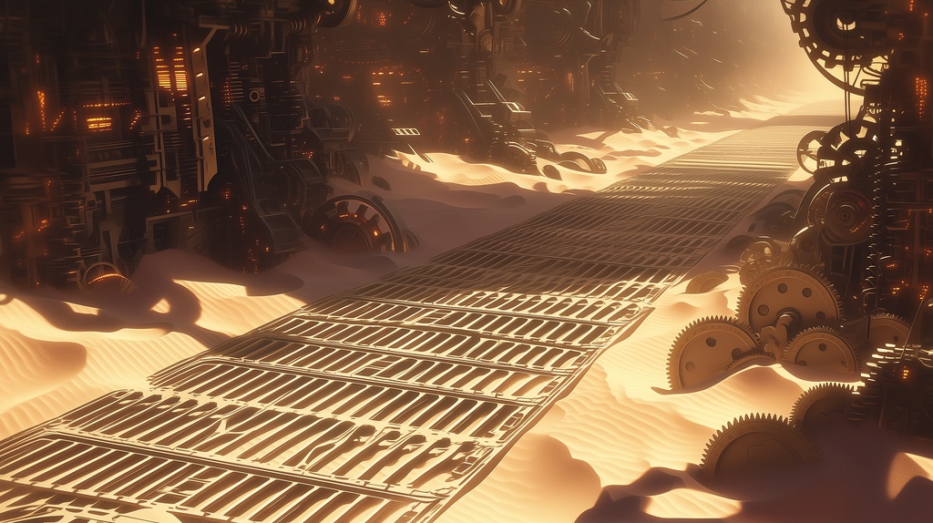 第2弾:枯渇峡谷・風化する巨大メガストラクチャーTRPG背景パック(画像20枚+共通BGM6曲+プロンプト付)