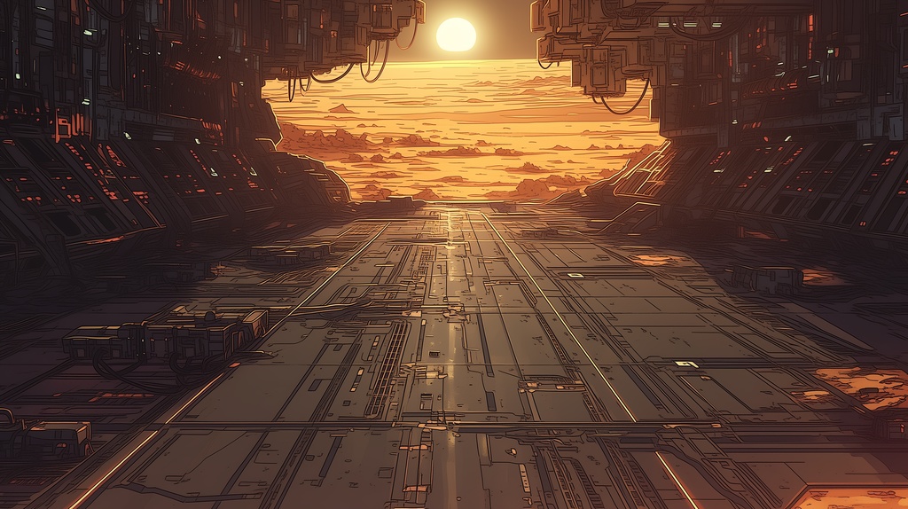 第2弾:枯渇峡谷・風化する巨大メガストラクチャーTRPG背景パック(画像20枚+共通BGM6曲+プロンプト付)