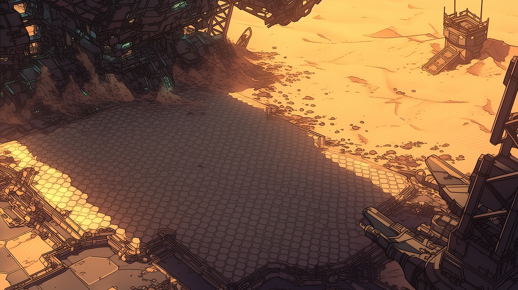 第3弾:灼熱のオアシス・有毒な油の泉と拠点TRPG背景パック(画像20枚+共通BGM6曲+プロンプト付)