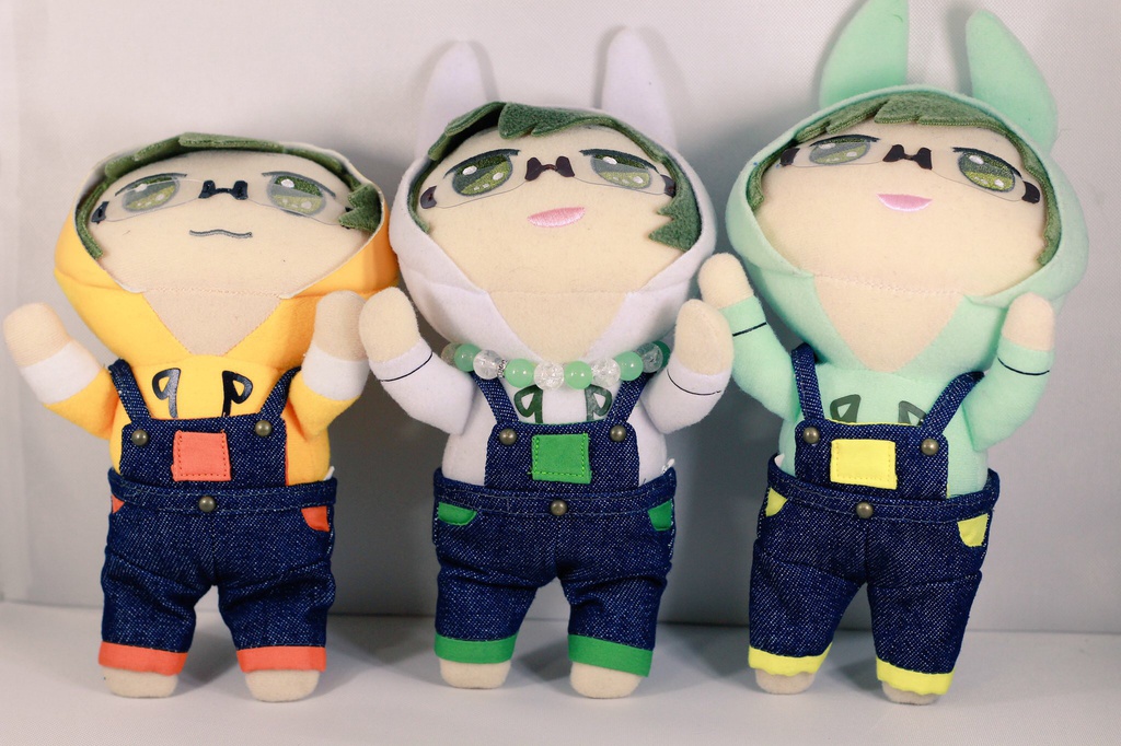 ぬい用サロペット【ピタゴラ】