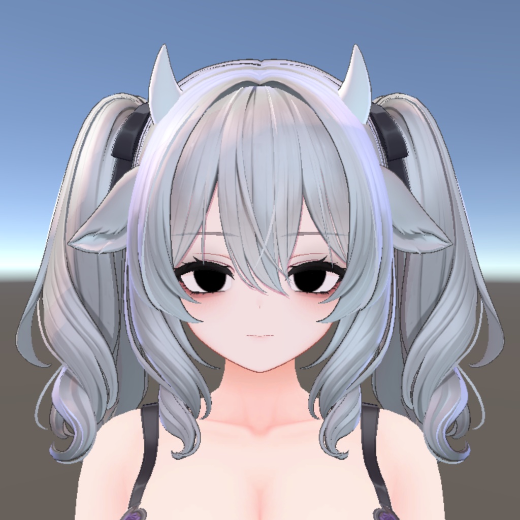 「SummerSALE!」漆黒!真っ黒瞳メイクテクスチャ+ブレンドシェイプ