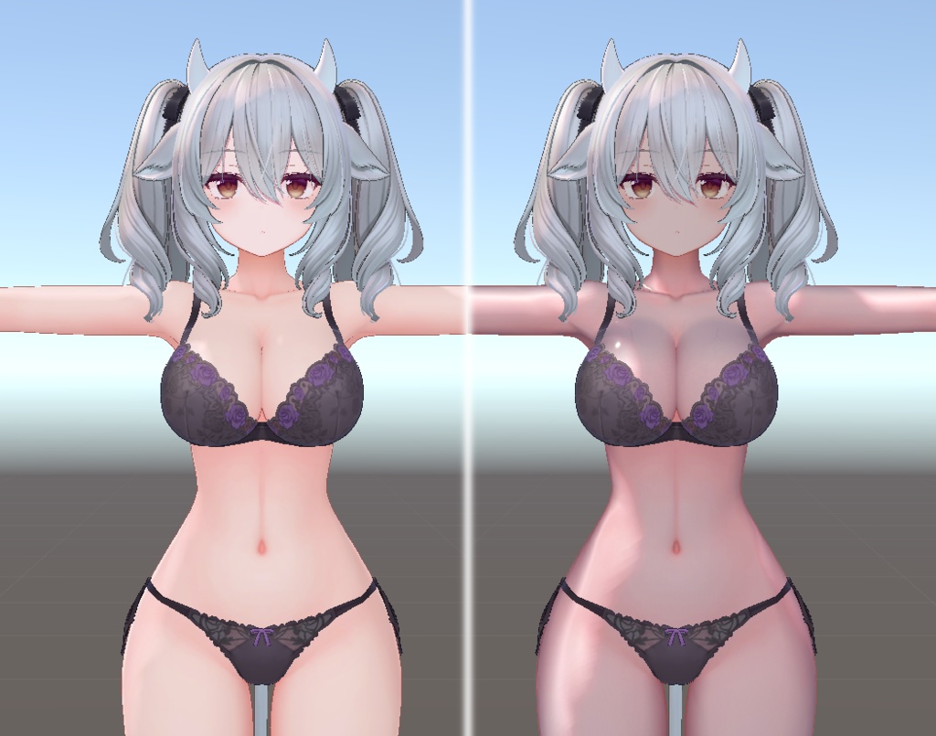 【SummerSALE!】リアルな質感と艶感ハイライト!艶のあるリアル肌マテリアル
