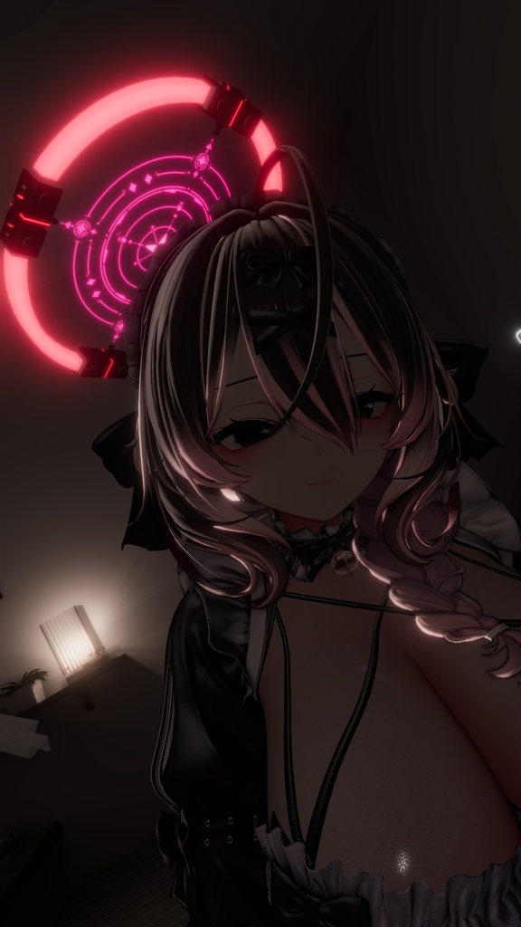【アニメーション設定済み】レトロな蛍光ヘイロー