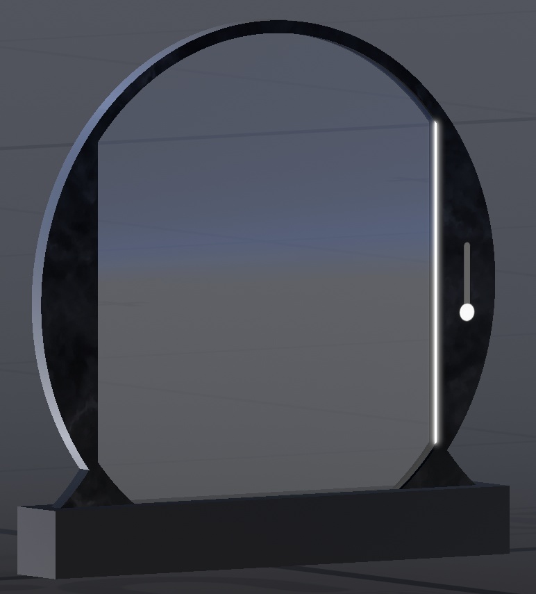 【VRChatワールド向け】シンプルガラスパーティション
