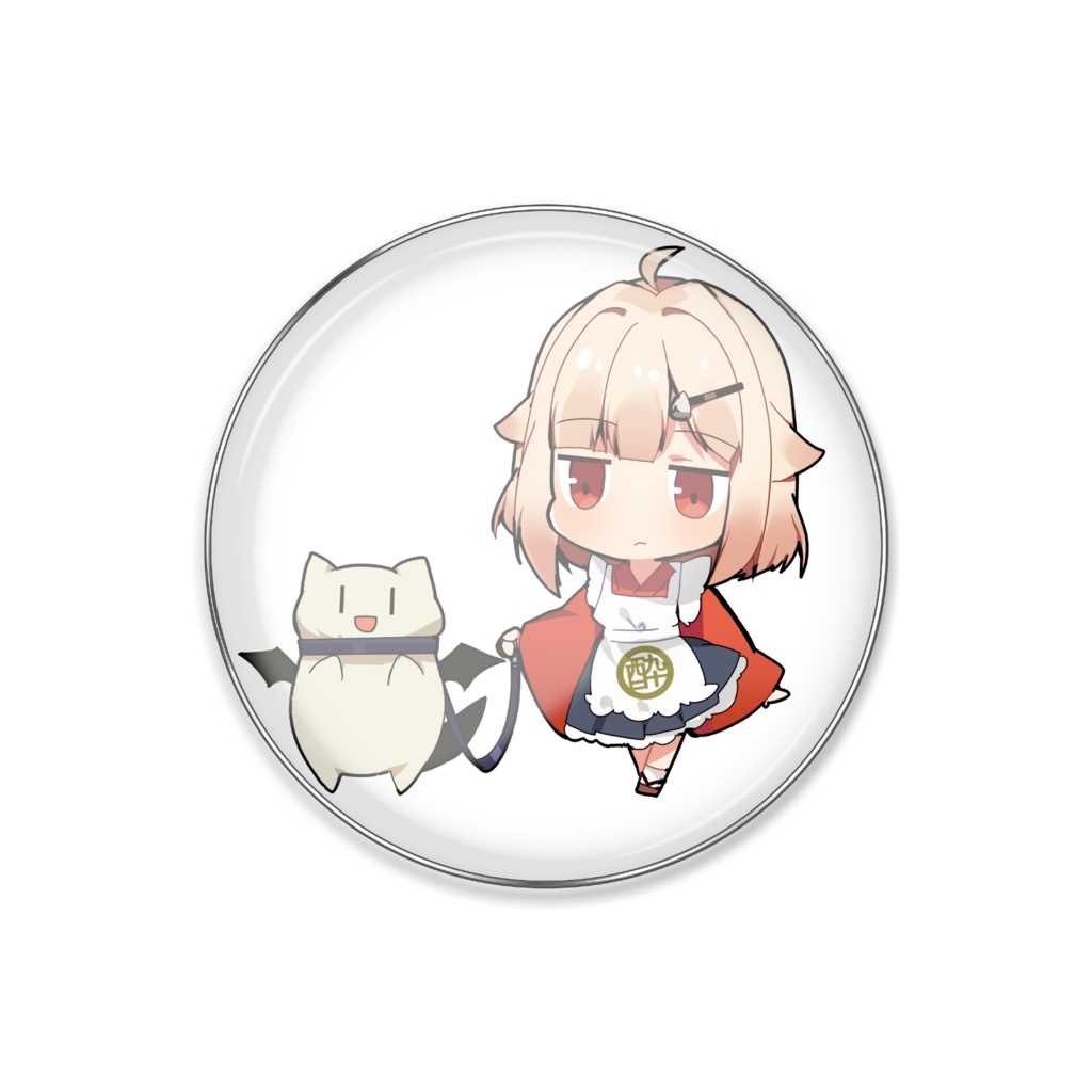 看板娘の綴さん ピンバッチ