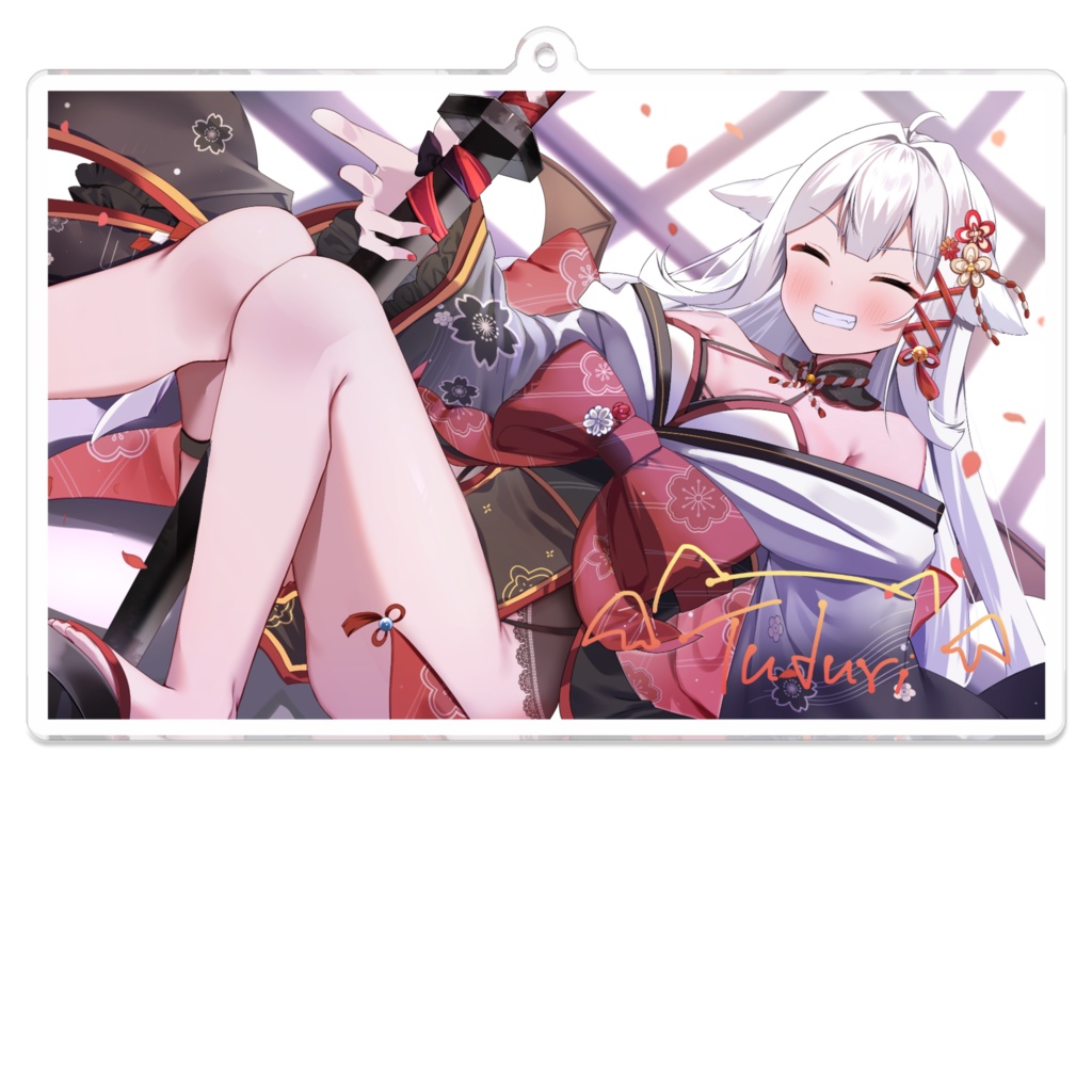 アクリルキーホルダー　イラストつづり