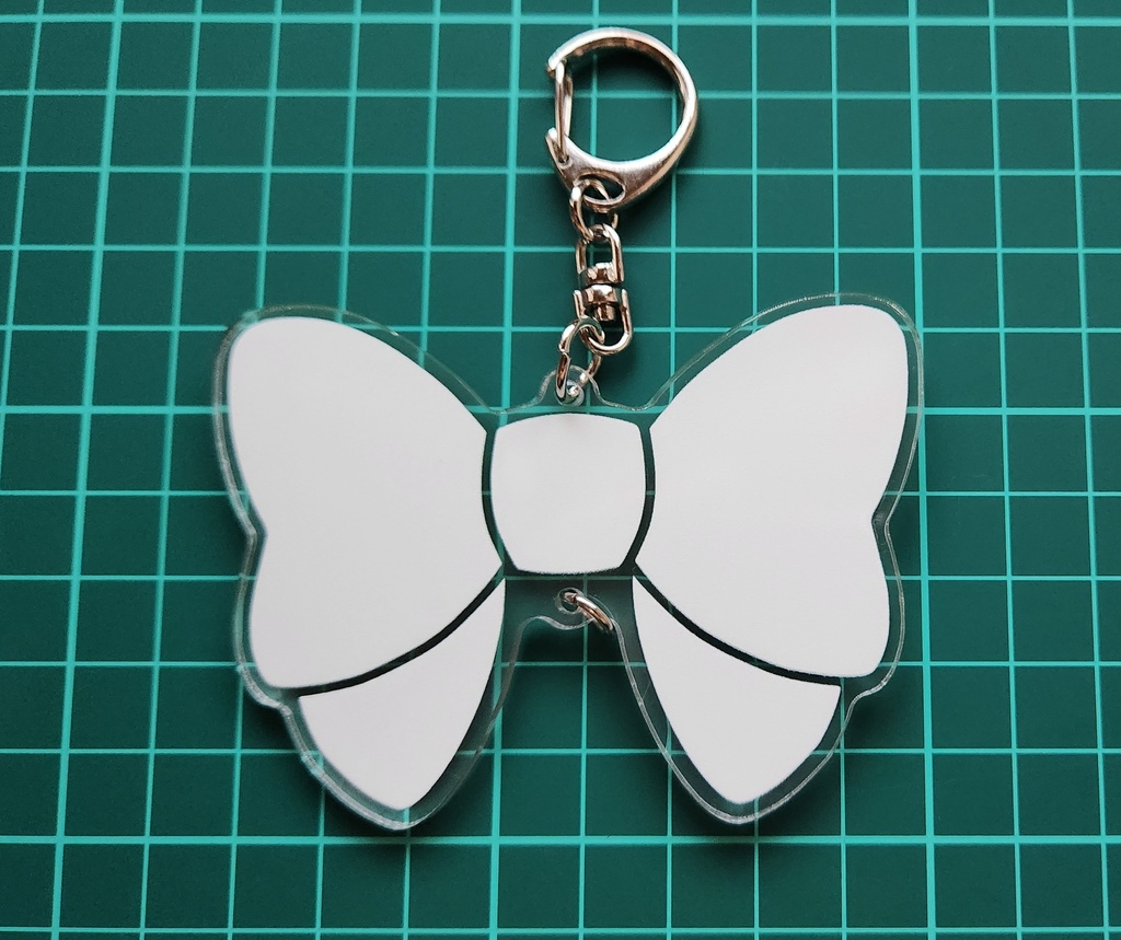 リボンアクリルキーホルダー(若王寺)