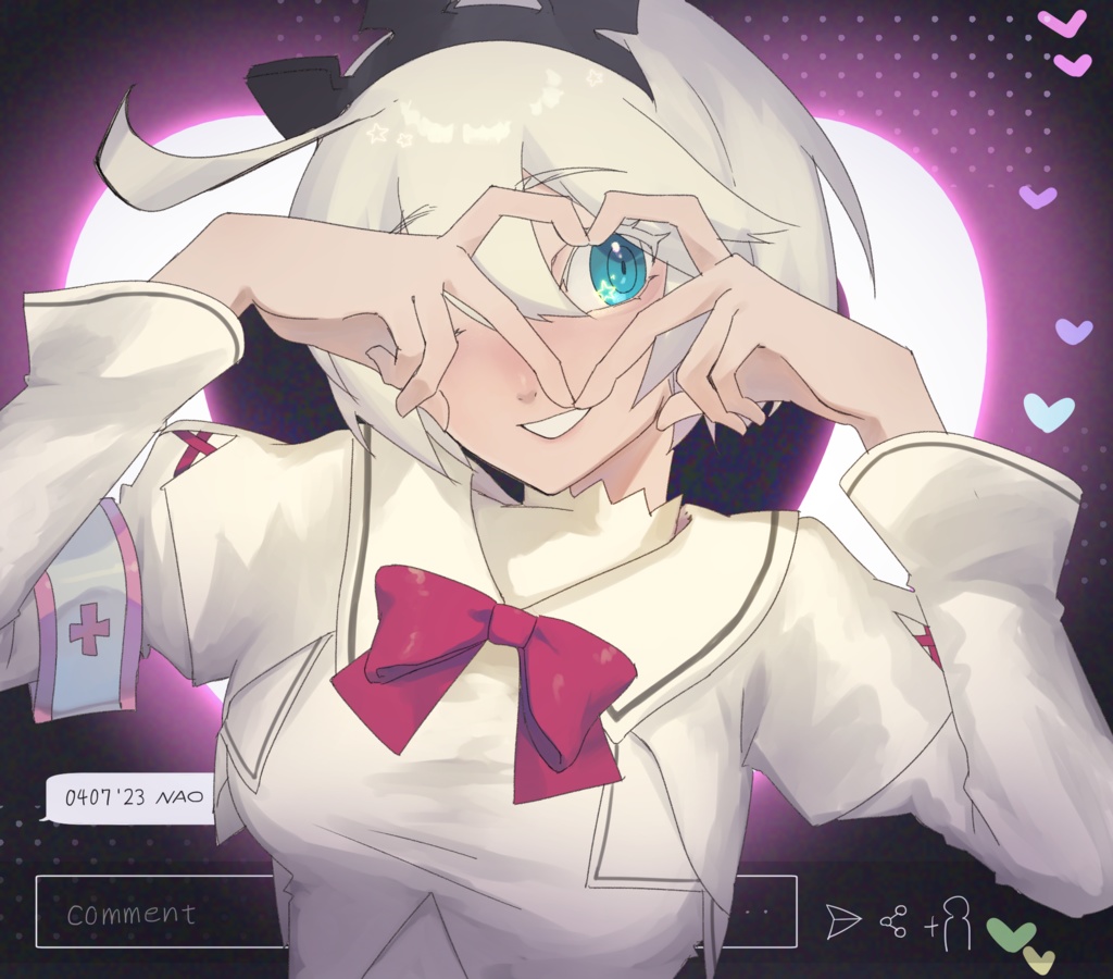 はーとえるステッカー