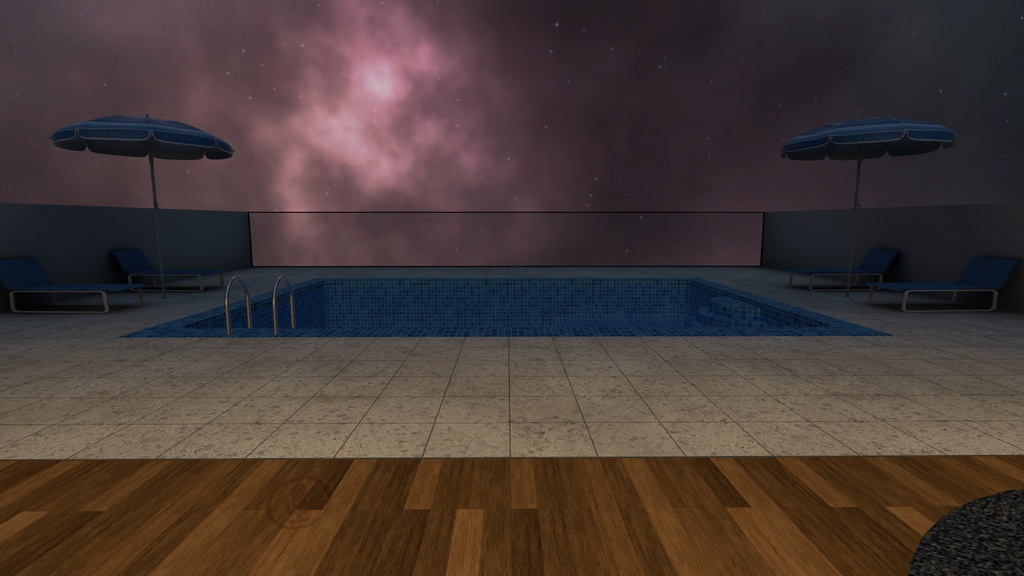 8 Ball Swimming Pool Room【SDK3 VRChat Ready】スイミングプール, エイトボール, ルーム